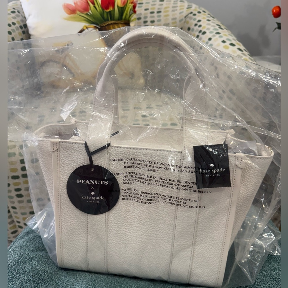 Small tote Cream Multi - Picture 2 of 10